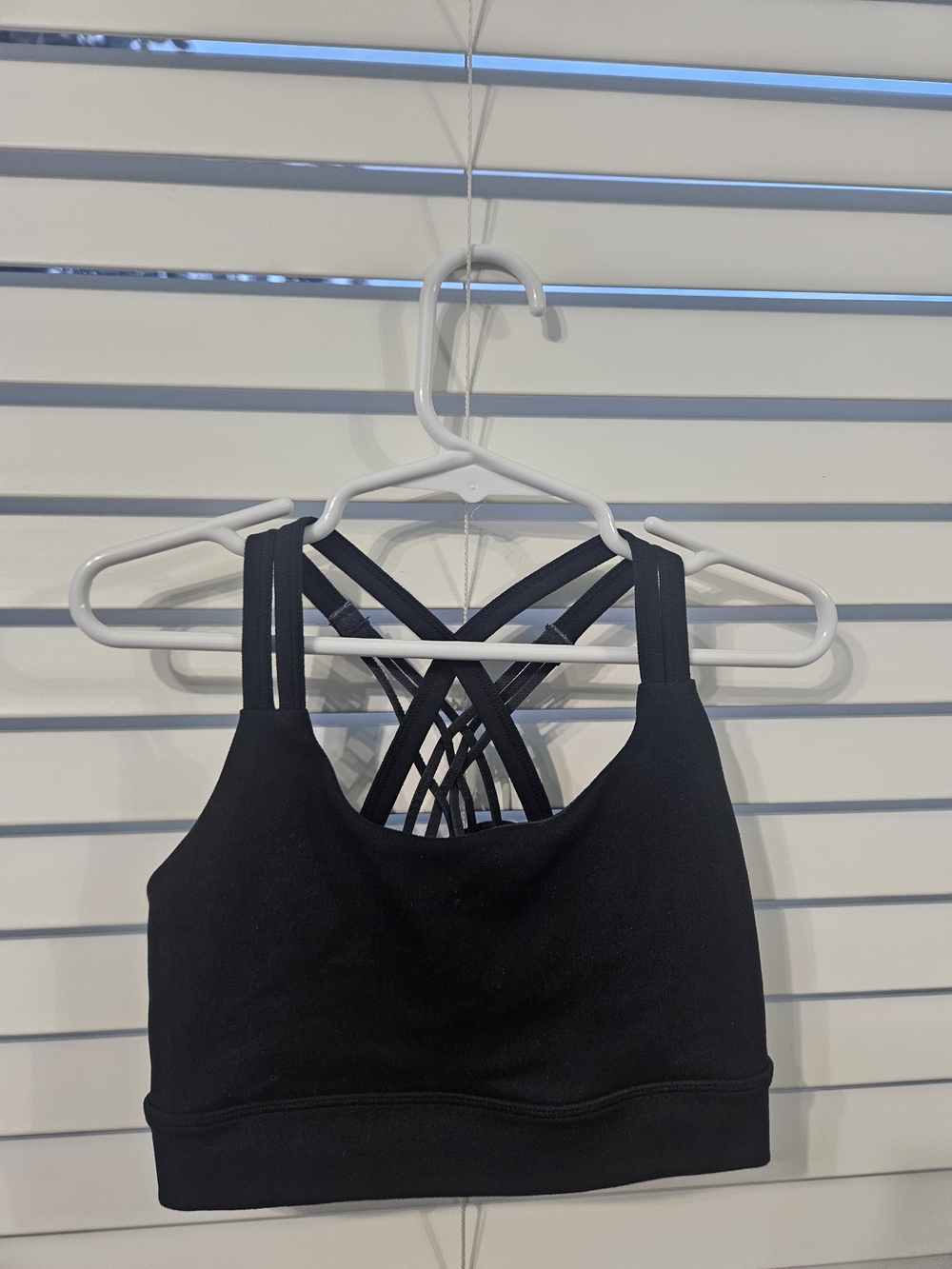 Girls' Black Strappy Tank Top - Active Crop Tank